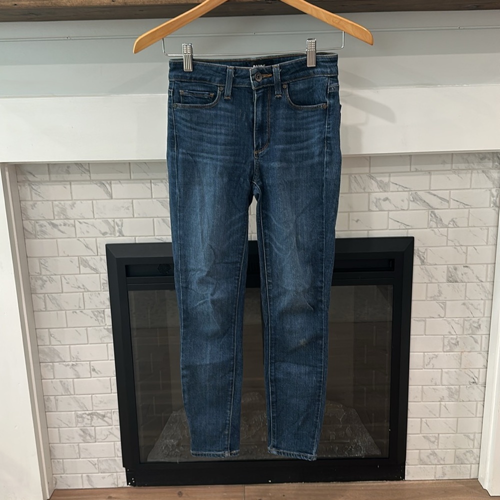 PAIGE Blue hoxton Cropped Jeans 2 for $20